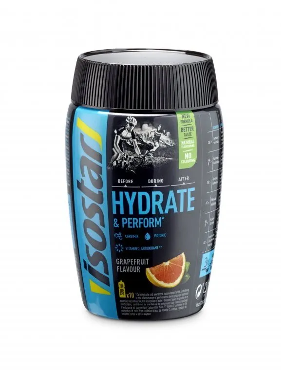 Iónový nápoj Isostar powder hydrate & perform 400g, grapefruit