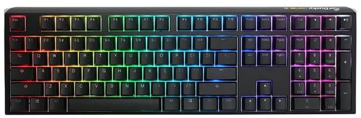 Herná klávesnica Ducky One 3 Classic Black/White Gaming klávesnica, RGB LED - MX-Silent-Red (US)