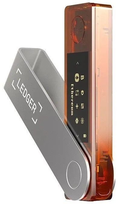 Hardware peňaženka Ledger Nano X Blazing Orange Crypto Hardware Wallet