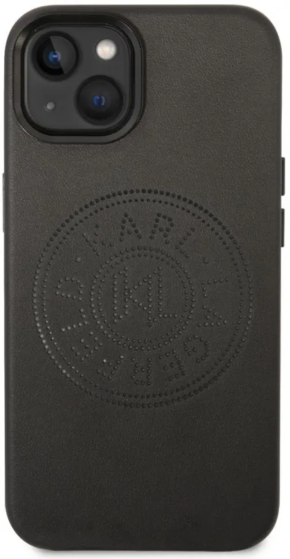 Kryt pre mobil Karl Lagerfeld PU Leather Perforated Logo Zadný Kryt pre iPhone 14 Black