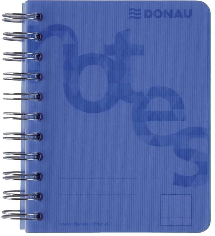 Poznámkový blok DONAU A6, 80 listov, modrý