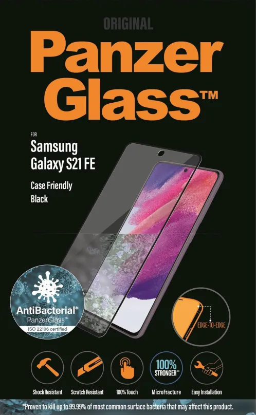 Ochranné sklo PanzerGlass Edge-to-Edge Samsung Galaxy S21 FE, pre Samsung Galaxy S21 FE 5G