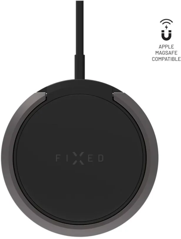 Bezdrôtová nabíjačka FIXED MagPad 2 s podporou uchytenia MagSafe a stojanom 15W čierna