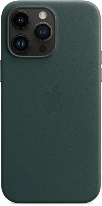 Kryt na mobil Apple iPhone 14 Pro Max Kožený kryt s MagSafe píniovo zelený
