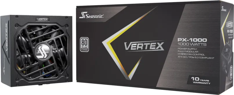 Počítačový zdroj Seasonic Vertex PX-1000 Platinum, 1000 W, ATX, 80 PLUS Platinum, 3 ks PCI