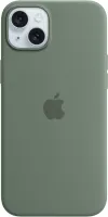 Kryt na mobil Apple iPhone 15 Plus Silikónový kryt s MagSafe cyprusovo zelený
