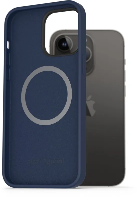 Kryt na mobil AlzaGuard Magnetic Silicone Case pre iPhone 14 Pre Max modré
