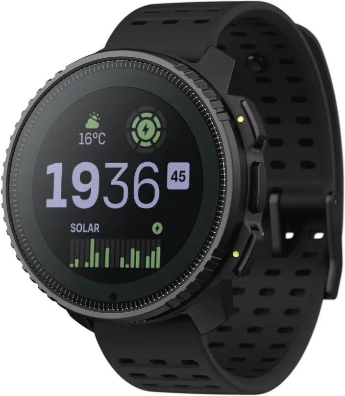 Chytré hodinky Suunto Vertical Solar All Black, pre mužov aj ženy, kompatibilné s Android