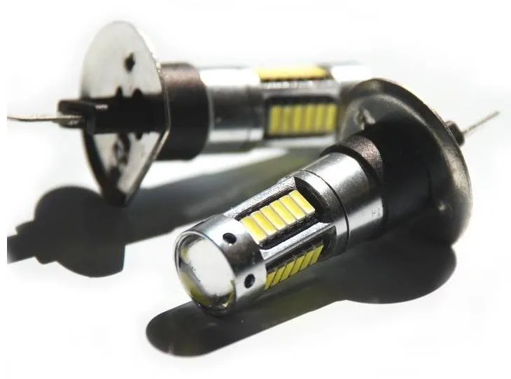 LED autožiarovka Rabel H1 30 smd 4014 biela so šošovkou
