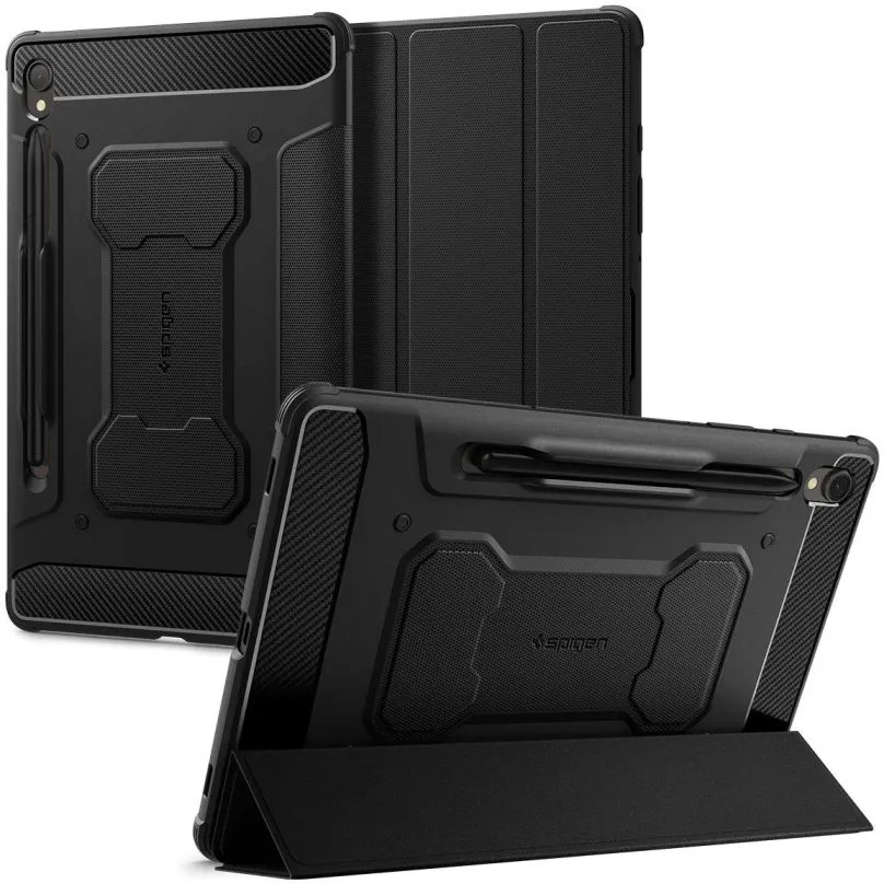 Puzdro na tabliet Spigen Rugged Armor Pre Black Samsung Galaxy Tab S9