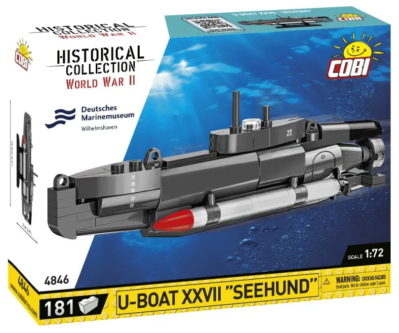Cobi 4846 Nemecká ponorka U-boat XXVII Seehund