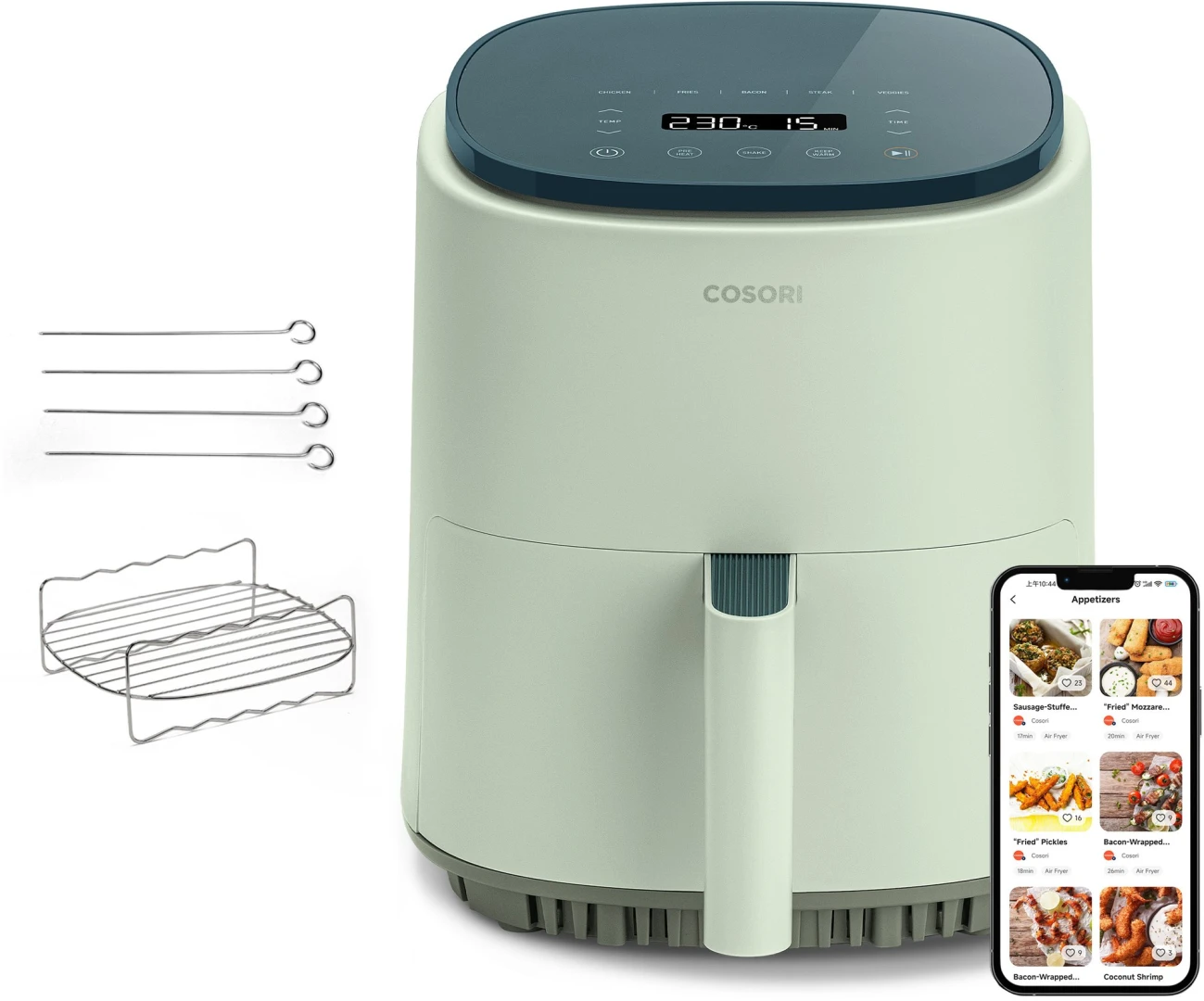 Cosori - Lite 3.8L Smart Air Fryer LI401S - White