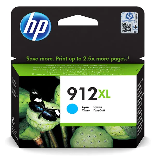 HP originálny ink 3YL81AE#301, HP 912XL, cyan, blister, 825str., High Capacity, HP Officejet 8012, 8013, 8014, 8015