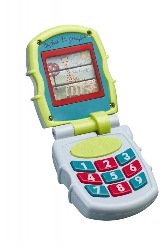 Interaktívna hračka Vulli Hrajúci telefón žirafa Sophie zelený/modrý