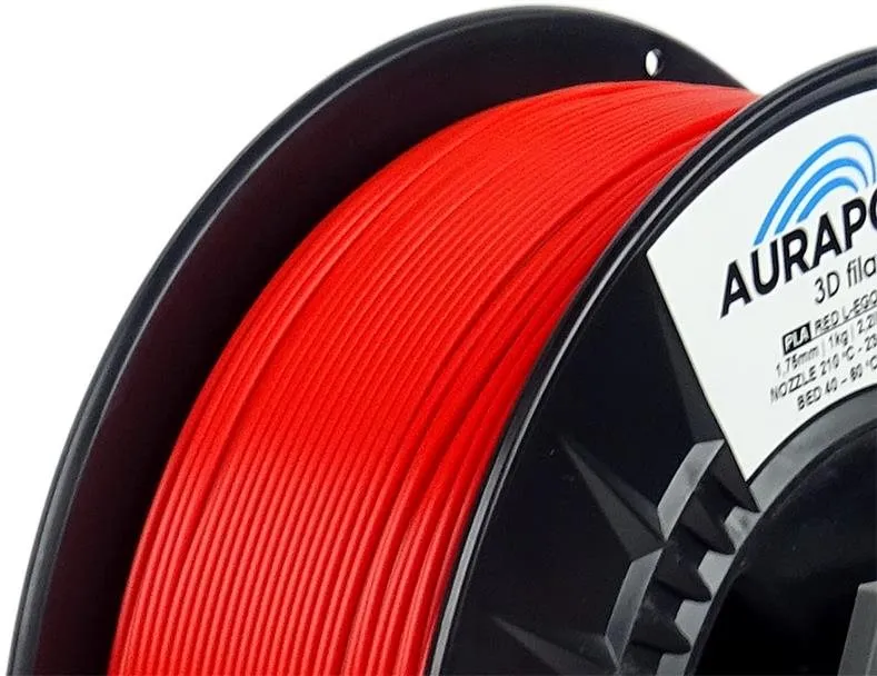 Filament AURAPOL PLA HT110 3D Filament Červená 1 kg 1,75 mm, materiál PLA, priemer 1,75 mm