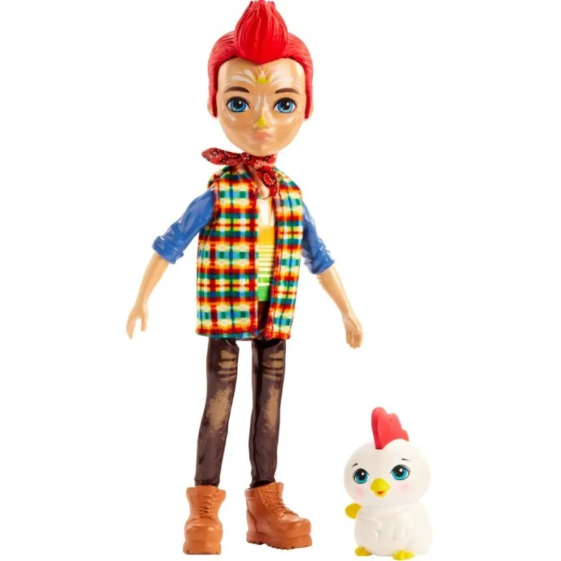 ENCHANTIMALS Bábika so zvieratkom Redward Rooster a Cluck, Mattel GJX39