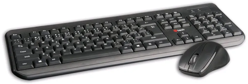 Set klávesnice a myši C-TECH WLKMC-01, čierna - CZ/SK