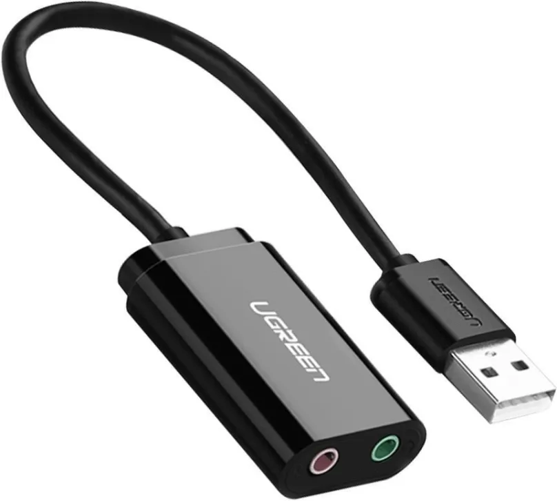 USB adaptér UGREEN USB-A To 3.5mm External Stereo Sound Adaptor, pripojenie cez USB-A, vho