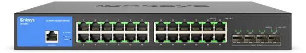 Switch Linksys 24-Port Managed Gigabit + 4 SFP+ Ports