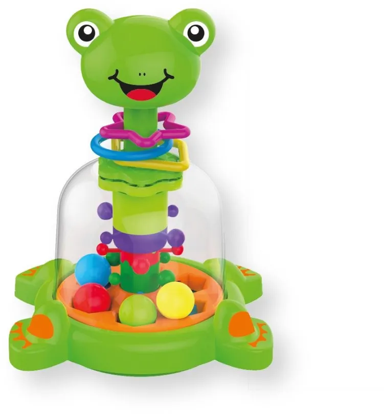 Interaktívna hračka Hračka s guličkami žaba