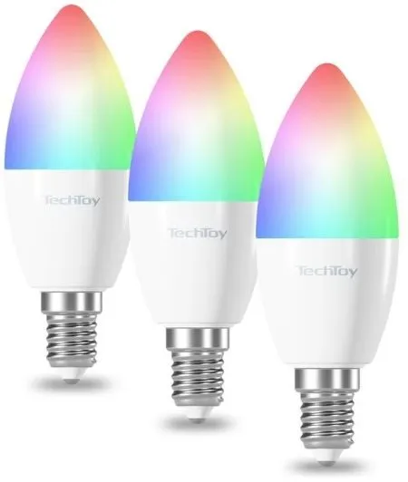 LED žiarovka TechToy Smart Bulb RGB 6W E14 ZigBee 3pcs set