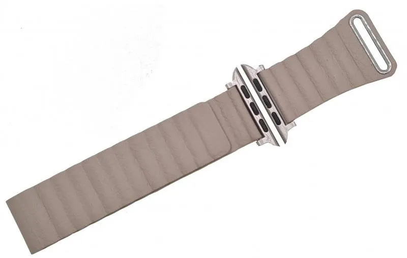 Remienok Drakero Kožený Elegancia pre Apple Watch 42mm / 44mm / 45mm / Ultra 49mm béžový