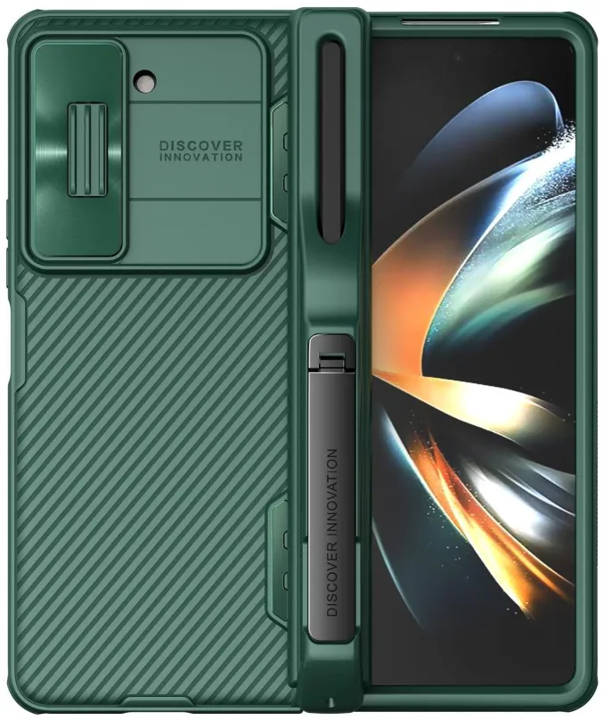 Kryt na mobil Nillkin CamShield FOLD Slot+Stand Zadný Kryt pre Samsung Galaxy Z Fold 5 Deep Green