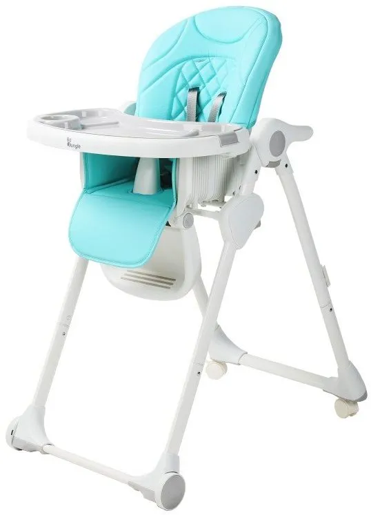Jedálenská stolička Bo Jungle B-Dinner Chair Wheely modrá