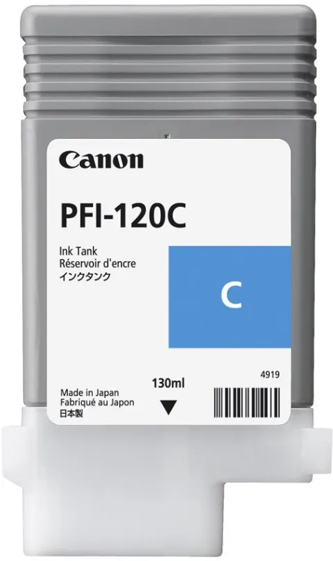 Cartridge Canon PFI-120C azúrová