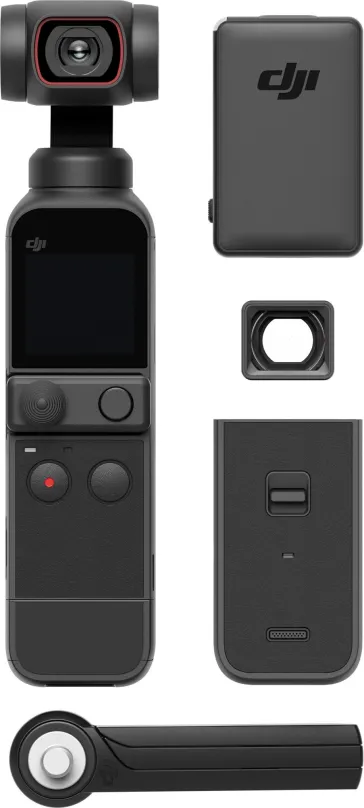 Outdoorová kamera DJI Pocket 2 Creator Combo, 3osá stabilizácia obrazu, kompaktné rozmery,