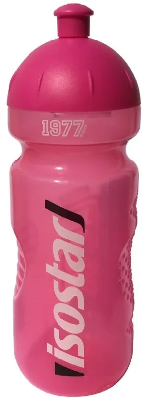 Fľaša na pitie Isostar fľašu since 1977, 650ml ružová