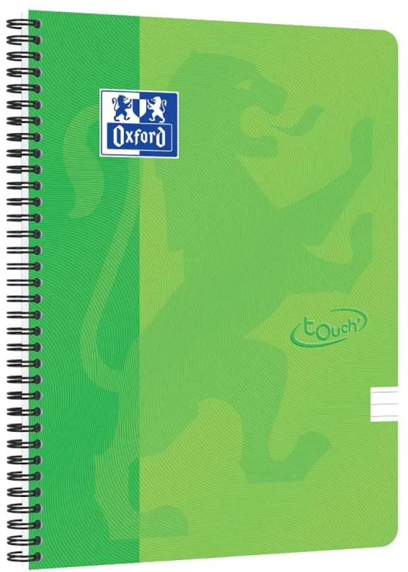Zápisník OXFORD Nordic Touch A4+, 70 listov, linajkový, zelený