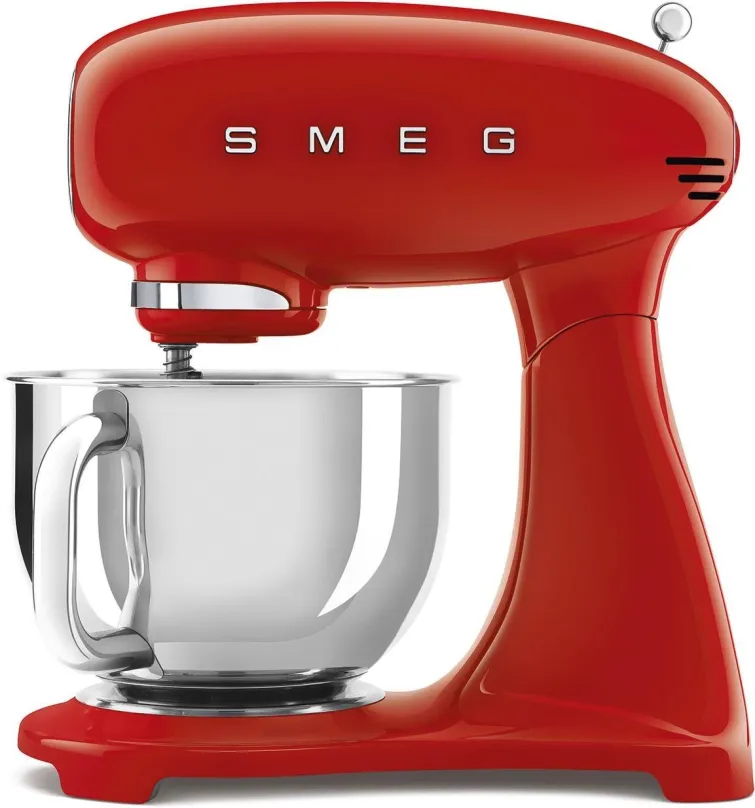 Kuchynský robot SMEG 50's Retro Style 4,8 l červený, s nerezovou miskou