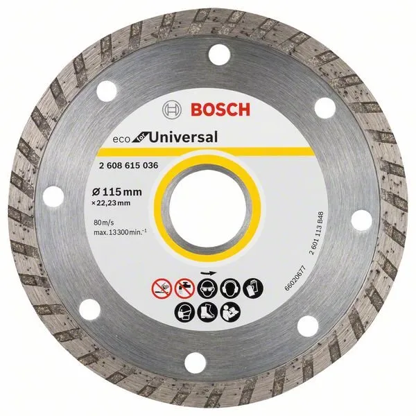 Diamantový kotúč Bosch Universal Turbo 115x22.23x2.0x7mm 2.608.615.036