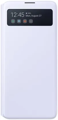 Puzdro na mobil Samsung flipové púzdro S View pre Galaxy Note10 Lite bielej