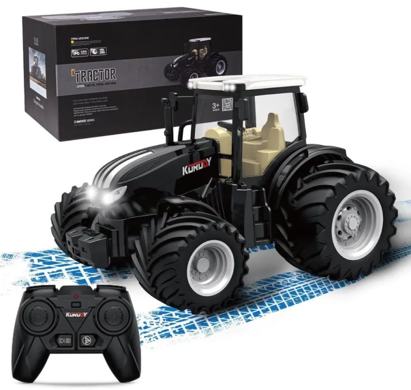 RC traktor Korodyk traktor kovový 2,4 Ghz so širokými kolesami, LED osvetlenie, zvuk