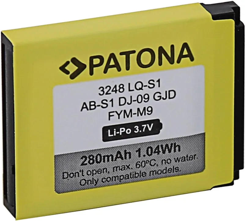 Batérie do šikovných hodiniek PATONA pre DZ09, QW09, W8, A1, V8, X6, 280mAh, LQ-S1