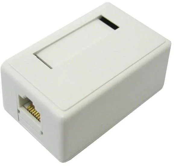 Zásuvka Datacom CAT5E UTP 1x RJ45 na omietku