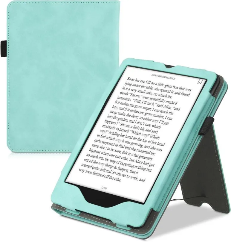 Púzdro na čítačku kníh KW Mobile - Nubuck Mint - KW5761971 - púzdro pre Amazon Kindle Paperwhite 5 (2021) - tyrkysové