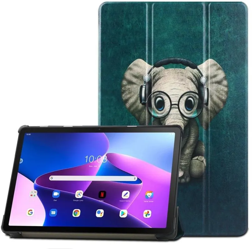Puzdro na tablet Tech-Protect SmartCase puzdro na Lenovo Tab M10 Plus 10.6'' 3rd Gen, elephant