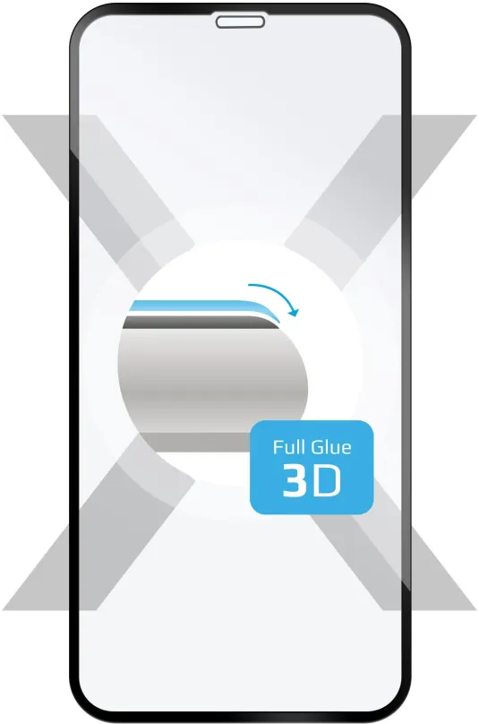 Ochranné sklo FIXED 3D Full-Cover pre Apple iPhone XR / 11 čierne