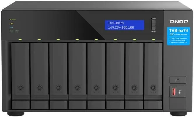 NAS QNAP TVS-h874-i5-32G, externý box pre 8x 2,5 "a 3,5", SSD + HDD, CPU Intel C