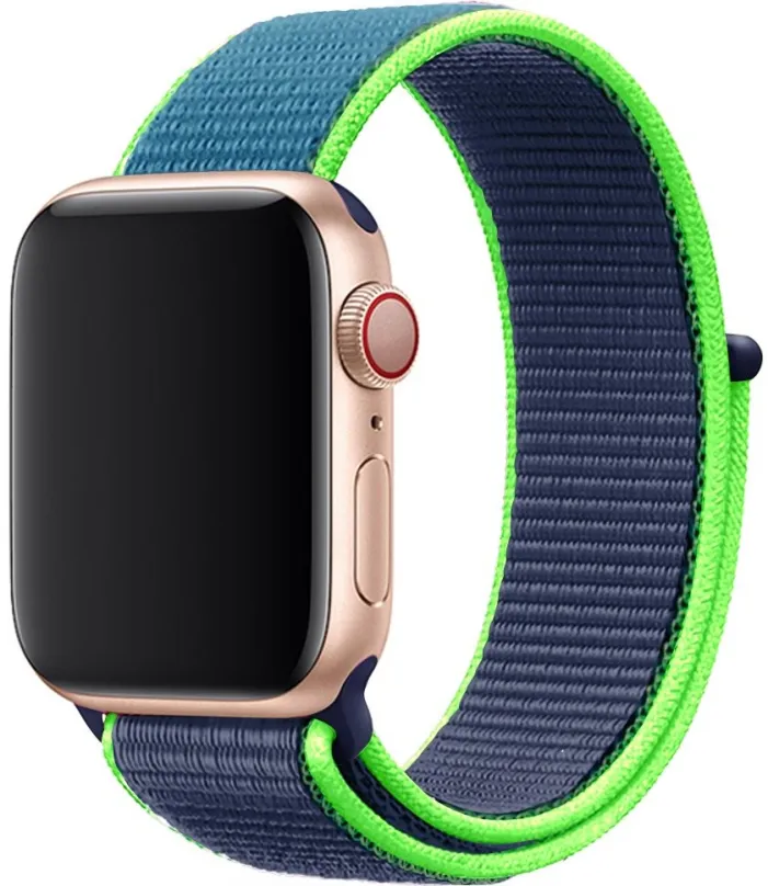 Remienok Eternico Airy pre Apple Watch 42mm / 44mm / 45mm / Ultra 49mm Night Blue and Green edge