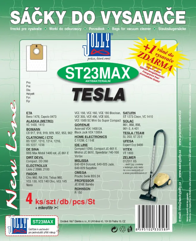 Vrecká do vysávača Vrecká do vysávača ST23 MAX - textilné