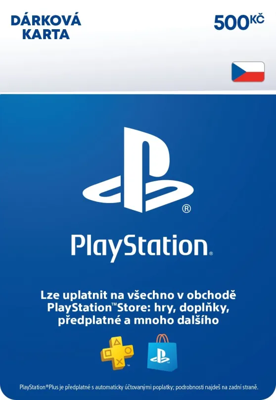 Dobíjacie karta PlayStation Store - Kredit 500 Kč - CZ Digital