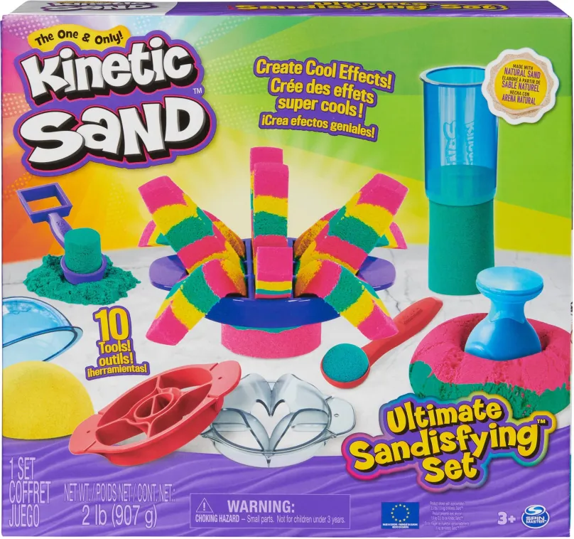 Kinetický piesok Kinetic Sand Ultimátna sada piesku s nástrojmi