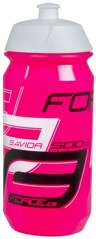 Fľaša na pitie Force Savior 0,5 l, ružovo-bielo-čierna