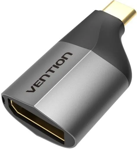 Redukcia Vention Type-C (USB-C) to DisplayPort (DP) Adapter Gray Metal Type