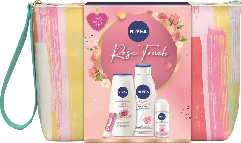 Darčeková kozmetická sada NIVEA Bag Rose 2023 705 ml