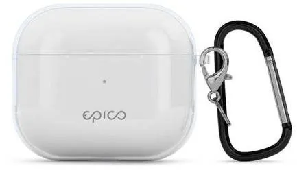 Púzdro na slúchadlá Epico TPU Transparent Cover Airpods 3 biela transparentná